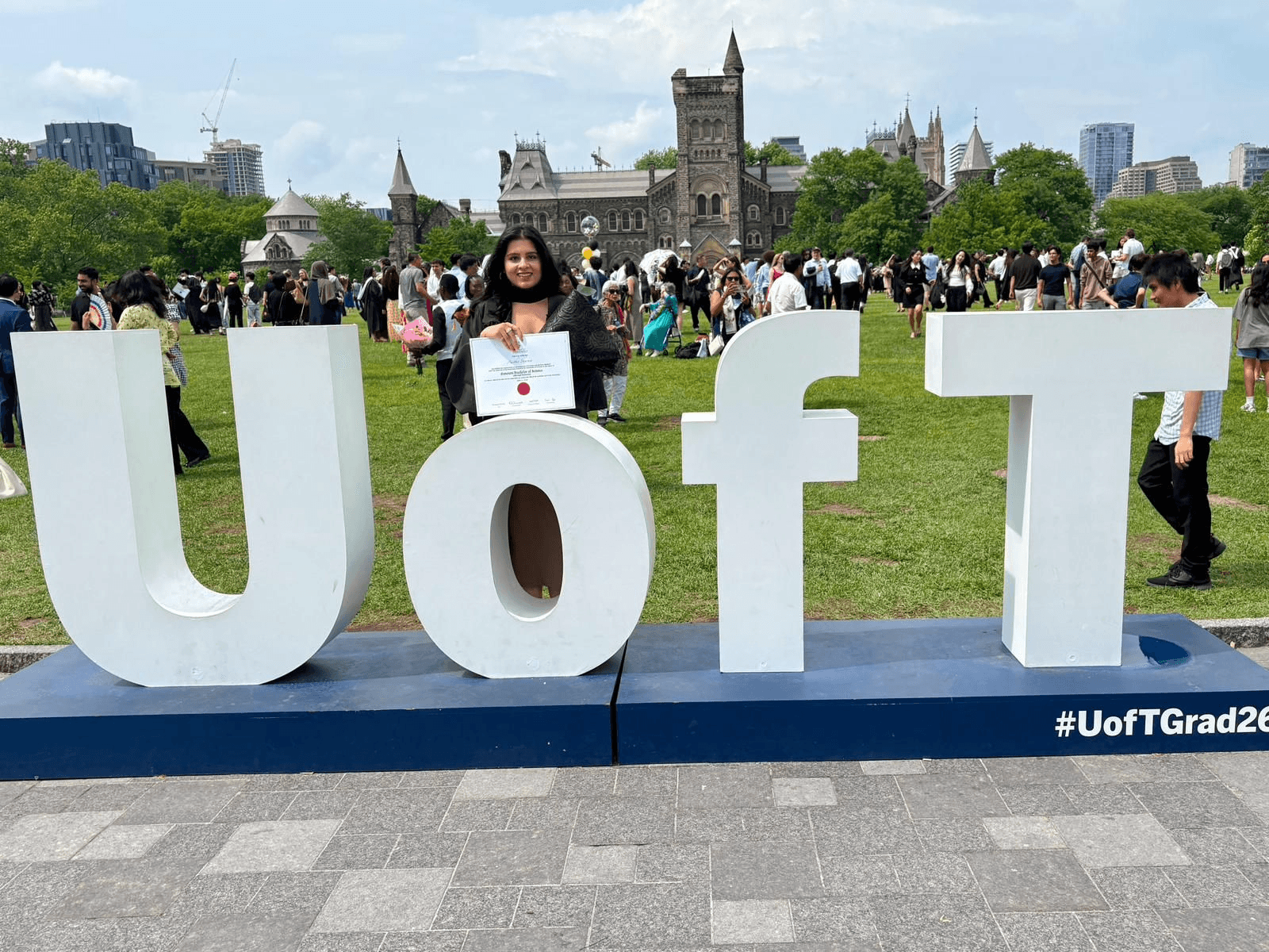 Aastha Graduates from the Univerity of Toronto!