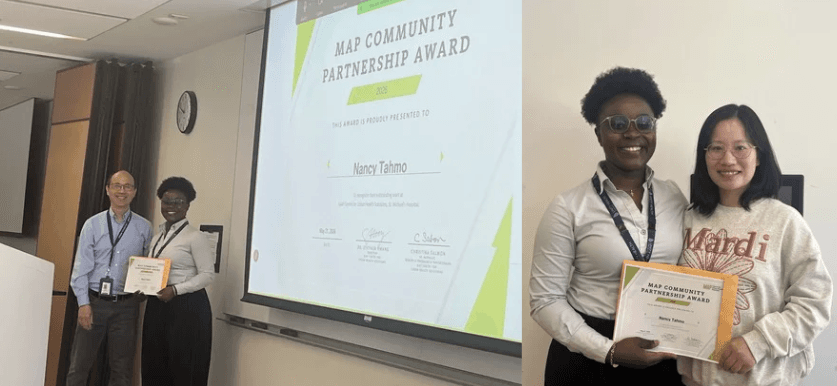 Nancy Tahmo receives the 2026 MAP Community Partnership Award